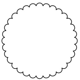 SCALLOPED PLATTER | SHORT