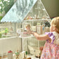 ACRYLIC DOLLHOUSE WITH SCALLOPED ROOF