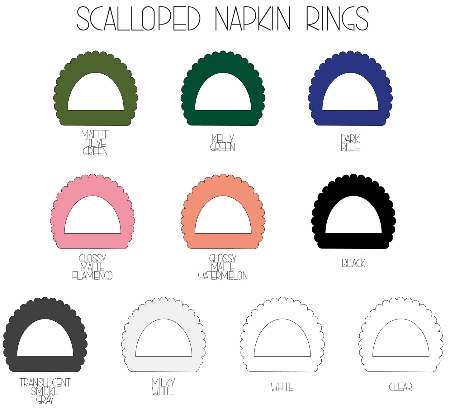 SCALLOPED NAPKIN RING